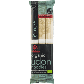 Økologiske udon nudler 270 g, 3 portioner