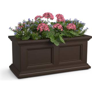 Mayne Fairfield 2-fods vindueskasse-Selvvandende vejrbestandig planter til blomster-holdbart design til udendørs brug perfekt til vinduer gelænde