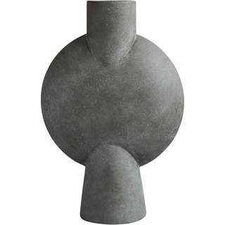 101 Copenhagen Vases - 'Sphere' bubl vase, Hexa, dark grey in Dark Grey 100% Ceramic