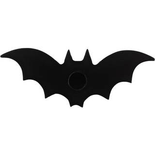Schwarzer Fledermaus Kerzenständer