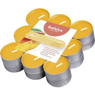 Bolsius fyrfadslys med duft 18-pak - mangoduft (På lager i butik)