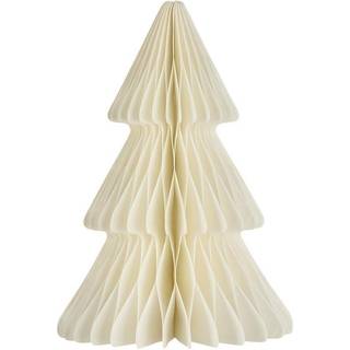Ib Laursen - Juletræ i foldet papir 25 cm - Off White