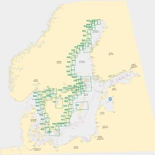Nautical chart No. 421 Skötgrönnan-Skelleftehamn-Nygrån