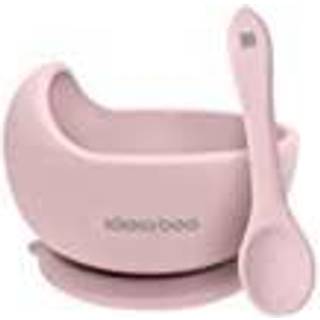 Kikkaboo Silicone Bowl with Spoon silikoneskål med teske 4 m+ Pink 2 stk. - 2 stk.