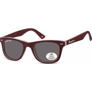 Montana Briller MP41 Polarized MP41E 50 Solbriller Mænd Burgunder - Burgundy - 50mm