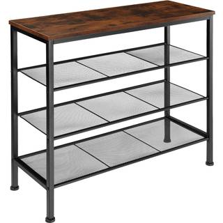 Skoreol Newport 80,5x30,5x72,5cm - Industrielt mørkt træ, rustikt