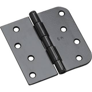 Richelieu 81822FBB ONDWAD FULL MORTISE Butt H?ngsel kombination 5/8-tommer radius og firkantet hj?rne 4-tommer (102 mm) sort finish 3 t?lling