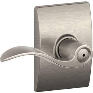 Schlage F40 ACC 619 CEN CENTURY COLLECTION med accent privatlivets håndtag satin nikkel