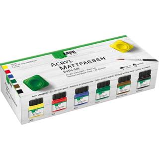 Hobby Line Creativ Set Acryl Mattfarbe 6x20ml - Mehrfarbig