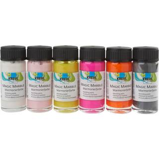 Magic Marble Marmorierfarben Set Love Neon 6x20ml - Mehrfarbig