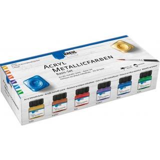Hobby Line Creativ Set Acryl Metallicfarbe 6x20ml - Mehrfarbig
