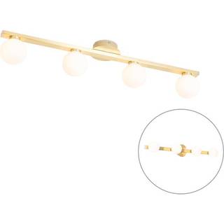 Moderne loftslampe messing IP44 4-lys - Cederic