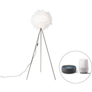 Smart romantisk gulvlampe hvid inkl. Wifi A60 - Feather