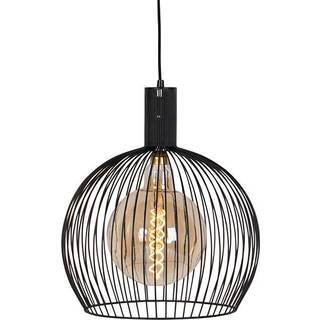 Design rund pendellampe sort 40 cm - Dos