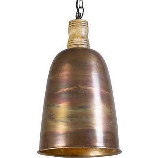 Vintage pendellampe kobber med guld - Burn