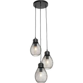 Design hængende lampe sort 3-lys - Raga