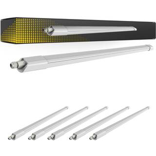 Fordelspakke 6x LED Vandtæt Lysrender 34W 3740lm - 840 Kold Hvid | 120cm
