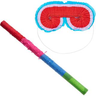 Lille pinata stick og blindfold til børns fødselsdag Cinco de Mayo Party Decorations (2-delt sæt)
