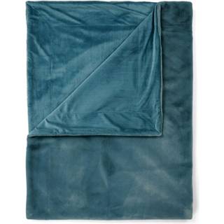 Fake fur plaid fra ESSENZA - FURRY DENIM