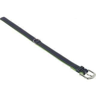 Læderhalsbånd PACIFIC - Grøn - 42 cm (33-39 cm) - 19/21 mm