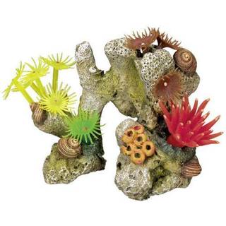 Akvariedekoration - Coral stone med plants