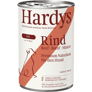 HARDYS Manufaktur Rent vådfoder oksekød 87.38 DKK/1 kg (6 x 400.0g)