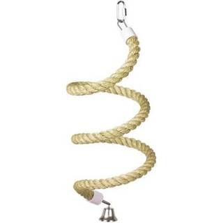 Fuglelegetøj, rebspiral - Beige - 135 cm