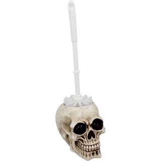 Totenkopf Toilettenbürstenhalter mit Bürste 16cm