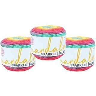(3 pakke) Lion Brand Yarn Mandala Sparkle Yarn Crux