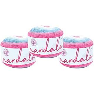 Lion Brand Yarn Mandala Multicolor Yarn til hækling og strikning af håndværksgarn 3-pack Unicorn