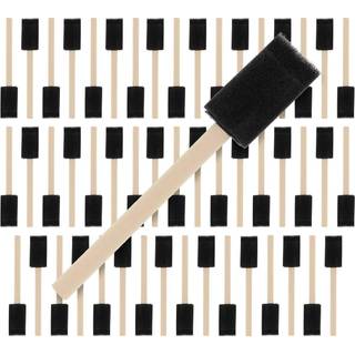 US Art Supply 1 Inch Foam Sponge Wood Handle Paint B?rste Set (Value Pack of 50) - Letv?gtsholdbar og fantastisk til acrylics pletter lakker h?nd