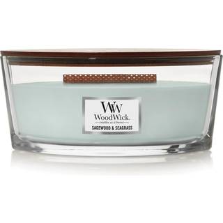 Woodwick Ellipse Candle Sagewood & Seagrass 16 oz.