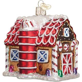 Old World Christmas Collection Glass blæst ornamenter til juletræ pepperkage stald