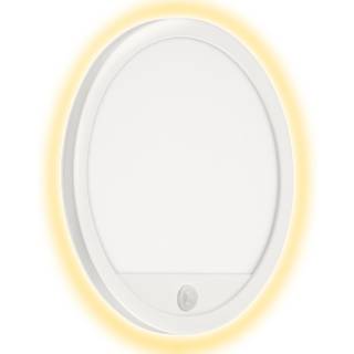 Udendørs væglampe med sensor Nizza Ø 28cm hvid 4.000K