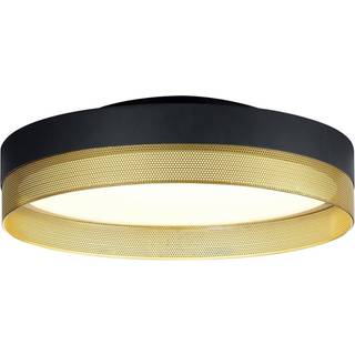 Mesh LED-loftslampe, Ø 45 cm, sort/guld