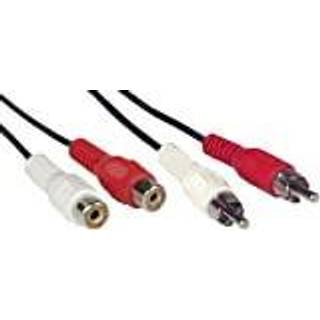 InLine 2 x RCA hun - 2 x RCA han -kabel, 10 m