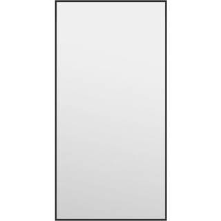 dørspejl 30x60 cm glas og aluminium sort