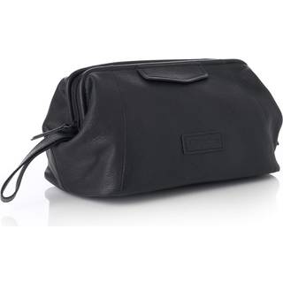 Alpine schweiziske lauter toiletartikler ægte læderbarberingssæt Dopp Kit rejsetaske