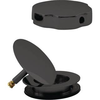 Westbrass europæisk stil trim til kabeldrevet bad affald Matte sort D50Te-62