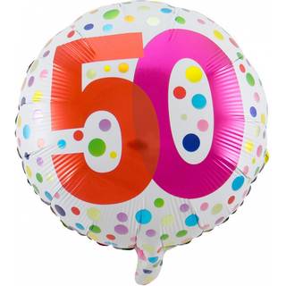 Folienballon Konfetti 50. Geburtstag