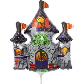 Mini-Folienballon Happy Halloween Geisterschloss