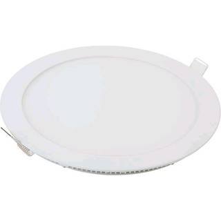 V-Tac 6W LED indbygningspanel - Hul: Ø11 cm, Mål: Ø12 cm, 230V - Dæmpbar : Ved tilkøb, Kulør : Varm