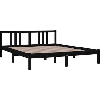 sengeramme 160x200 cm massivt træ hvid