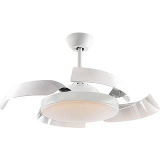 Enzo LED-loftventilator, dæmpbar, CCT, hvid