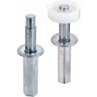 Prime-line N 7263 Bi-folding d?r top pivot og guide indstillet 7/16 in. St?lboliger (2 pakke)