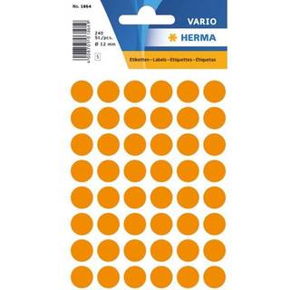 Herma etiket manuel ø13 neon orange (240)
