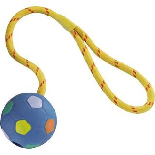 Gummilegetøj bold, massiv 6,5cm m/reb - 6,5 cm