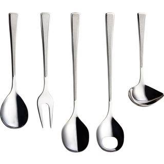 Hardanger Bestikk Ramona serveringssæt 5 dele Rustfrit stål