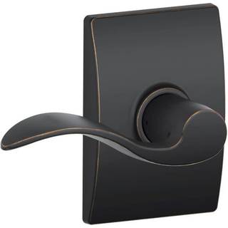 Schlage Lock Company Century Trim med Accent Hall og Closet Lever Aged Bronze (F10 ACC 716 CEN)