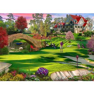 Vermont Christmas Company Golfer's Paradise Jigsaw Puzzle 1000 Piece
